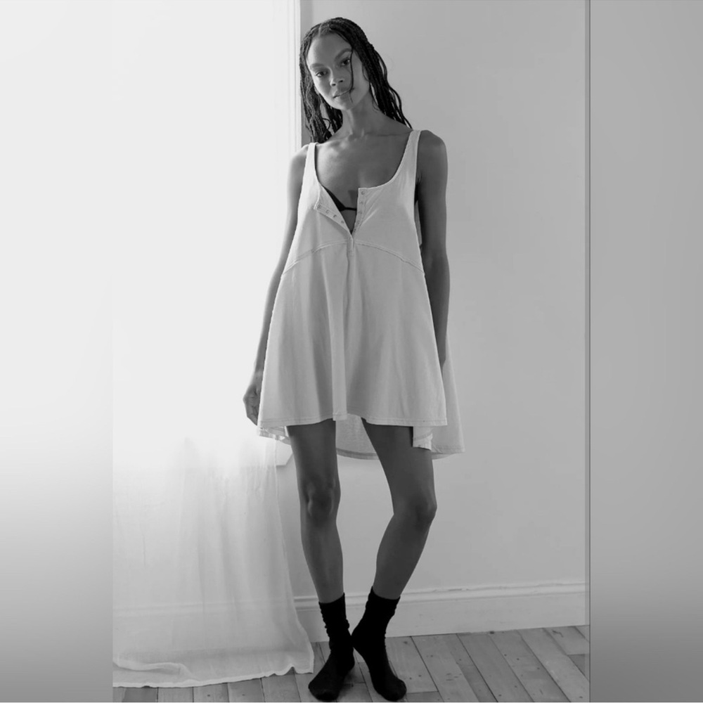 NWT Urban Outfitters Out From Under Mayer Babydoll Mini Dress in Ivory